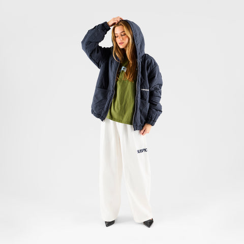 Fall 1 / Essentials Reversible Canvas Hooded Jacket - Navy
