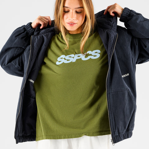 Fall 1 / Essentials Reversible Canvas Hooded Jacket - Navy