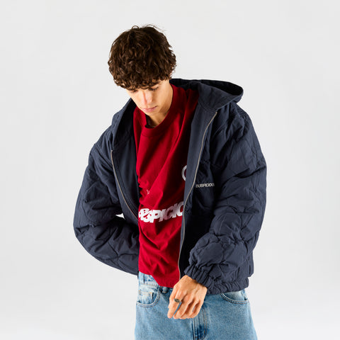 Fall 1 / Essentials Reversible Canvas Hooded Jacket - Navy