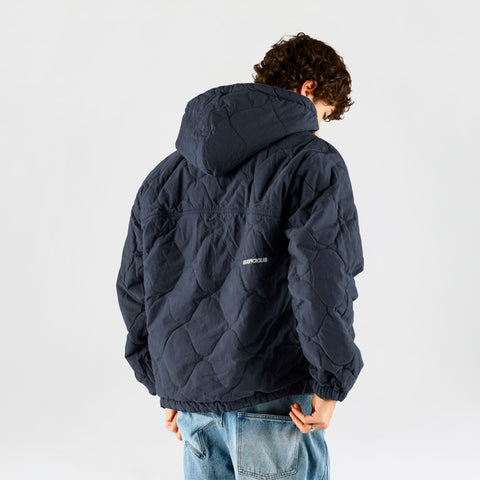 Fall 1 / Essentials Reversible Canvas Hooded Jacket - Navy
