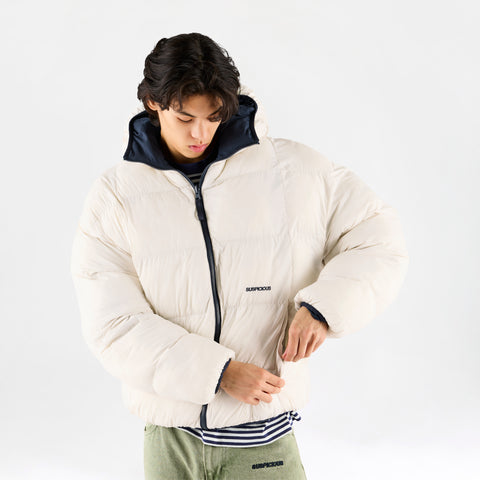 Winter 2 / Essentials Reversible Puffer - Nightfall & Off White