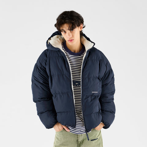 Winter 2 / Essentials Reversible Puffer - Nightfall & Off White