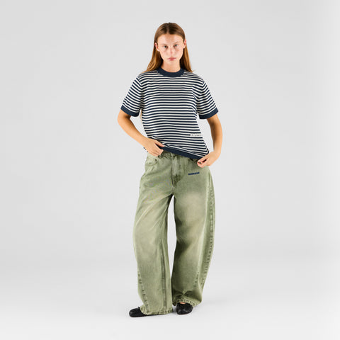 Summer Breeze / Essentials Striped Knitted Tee - Nightfall