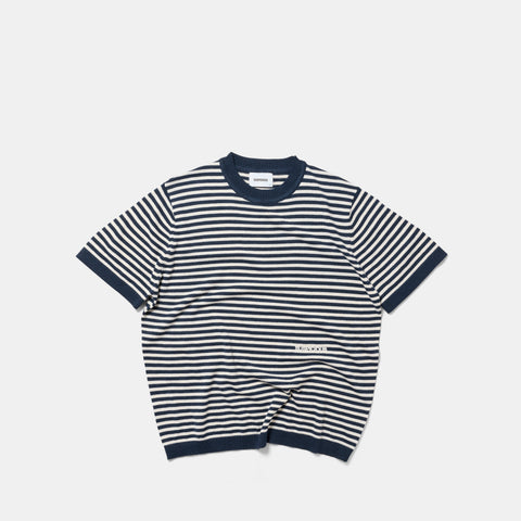 Summer Breeze / Essentials Striped Knitted Tee - Nightfall