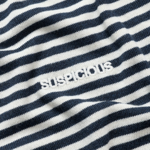 Summer Breeze / Essentials Striped Knitted Tee - Nightfall