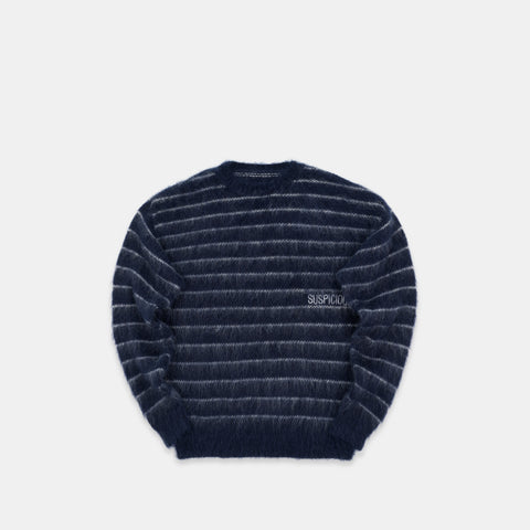 Winter4 / Essentials Striped Mohair Knit - Nightfall