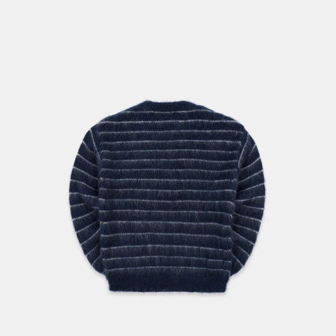 Winter4 / Essentials Striped Mohair Knit - Nightfall