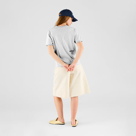 Summer Breeze / Essentials Striped Ringer Tee - Heather Grey