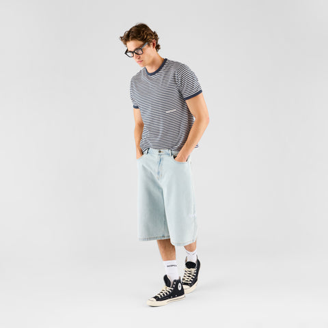 Summer Breeze / Essentials Striped Ringer Tee - Nightfall