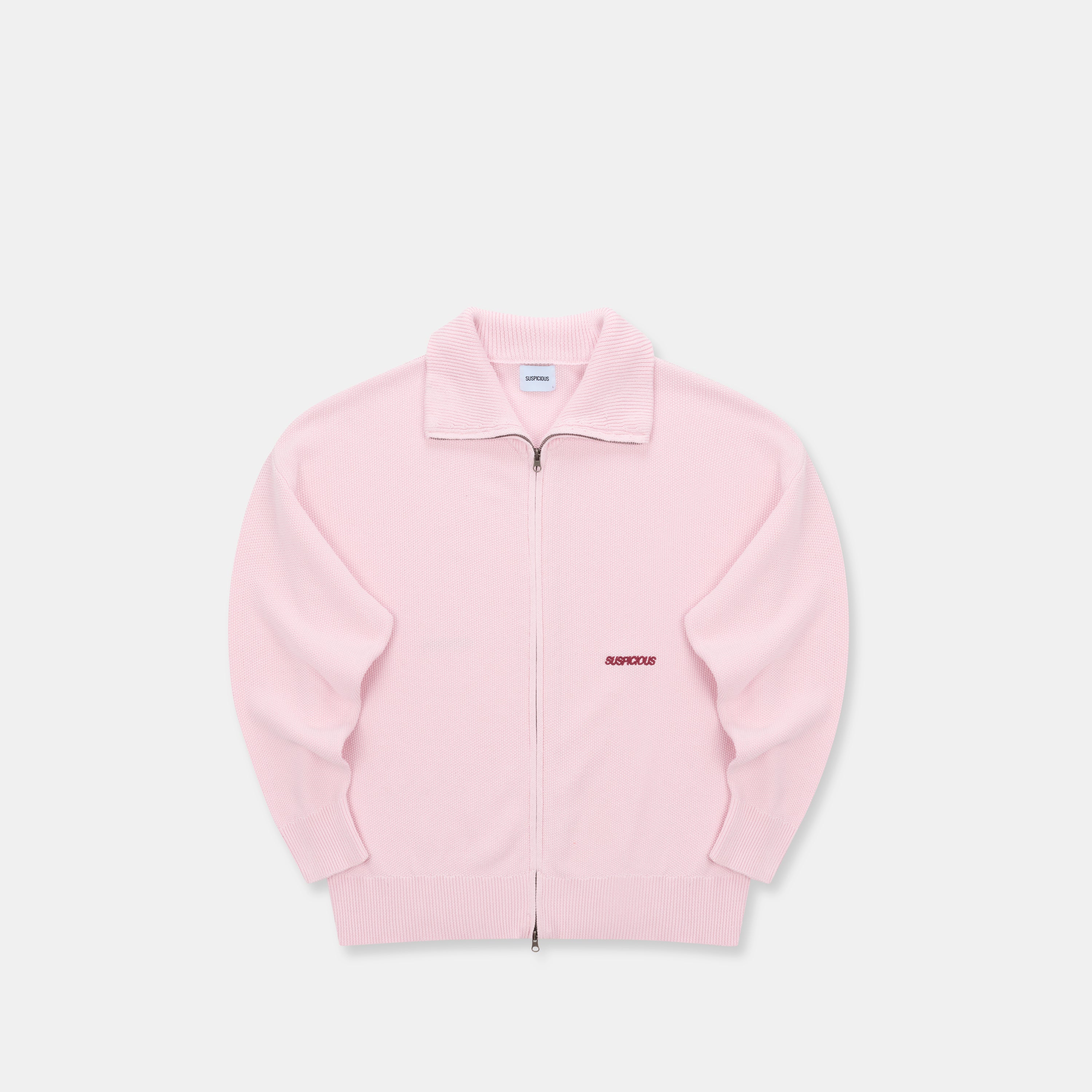ぴんく Essentials Tight Knitted Zip-Up - Icy Orchid – Suspicious Antwerp