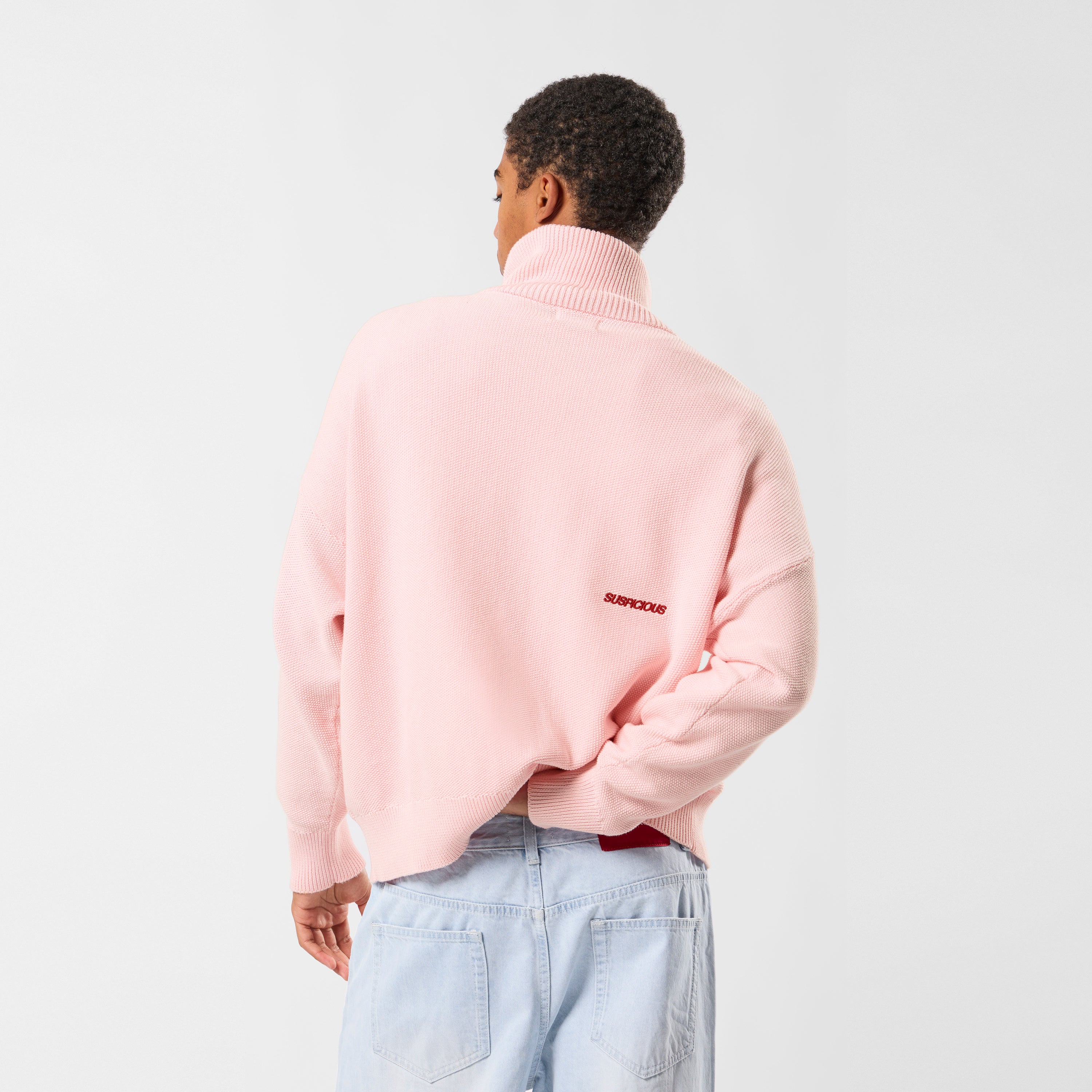 Essentials Tight Knitted Zip-Up - Icy Orchid – Suspicious Antwerp