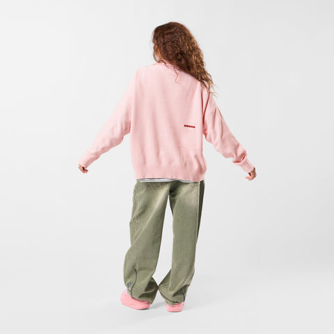 Winter2 / Essentials Tight Knitted Zip-Up - Icy Orchid