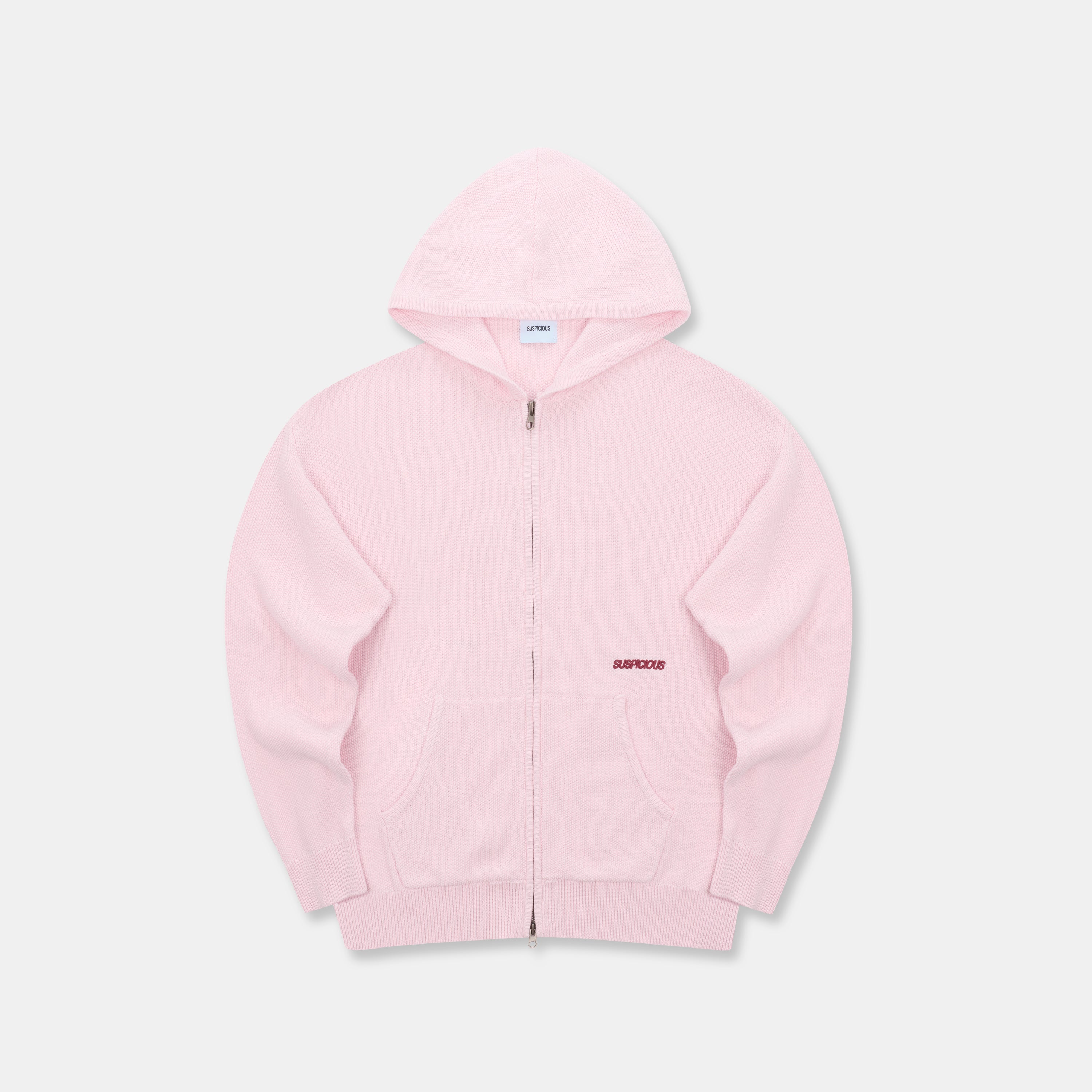 Essentials Tight Knitted Zipped Hoodie - Icy Orchid – Suspicious