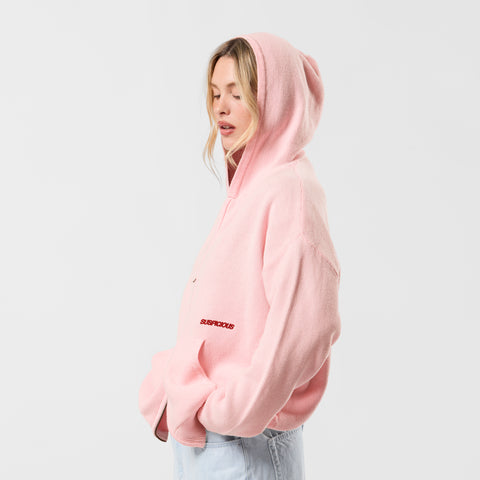 Winter2 / Essentials Tight Knitted Zipped Hoodie - Icy Orchid