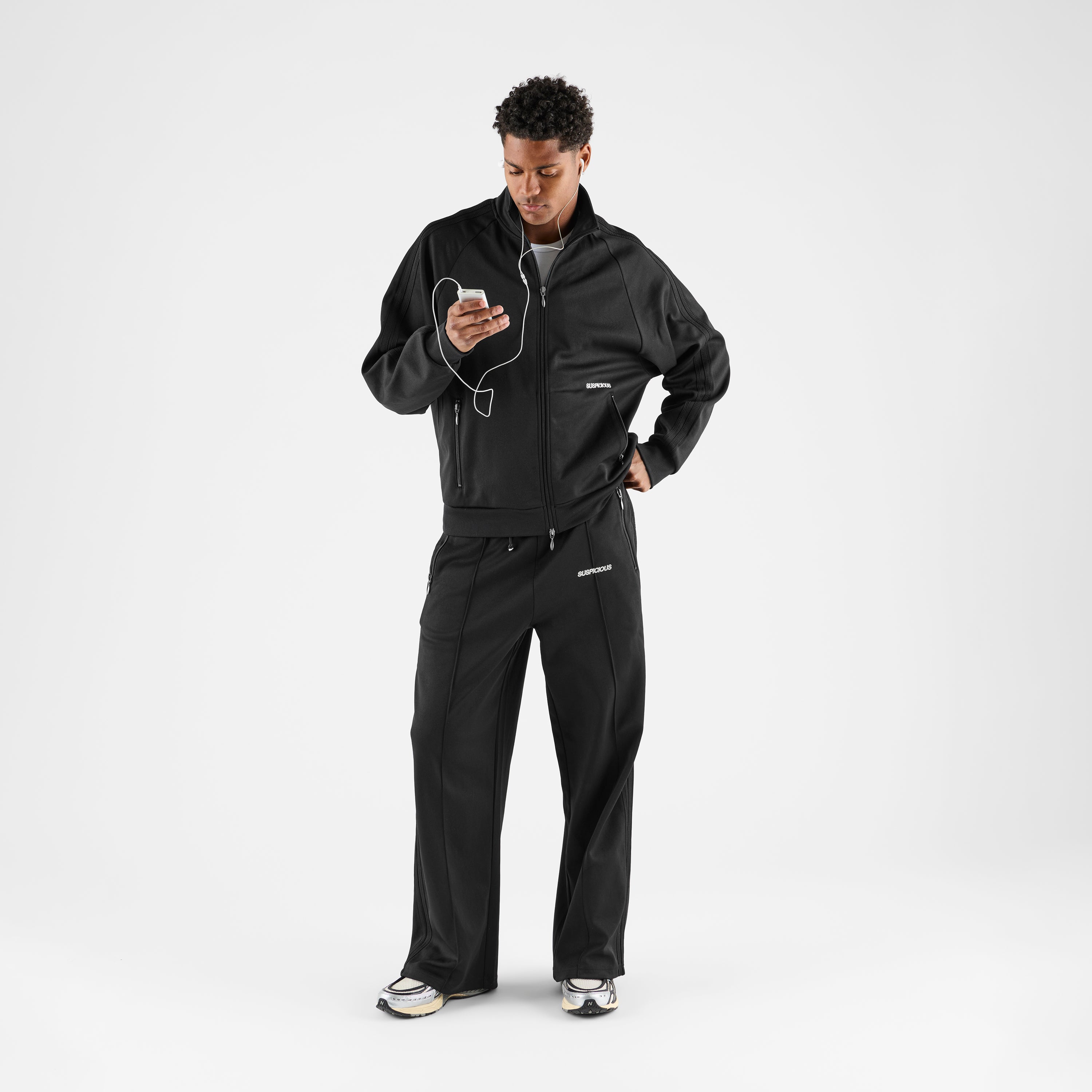 Essentials Track Jacket - Black – Suspicious Antwerp