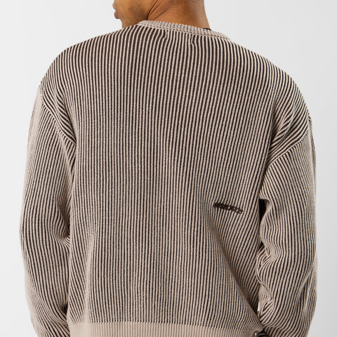 Leopard / Essentials Vintage Knitted Sweat - Brown