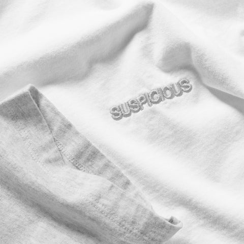 End Of Summer / Essentials W Bi-Colour Longsleeve - White & Heather Grey