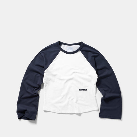 End Of Summer / Essentials W Bi-Colour Longsleeve - White & Nightfall
