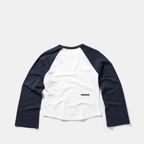 End Of Summer / Essentials W Bi-Colour Longsleeve - White & Nightfall