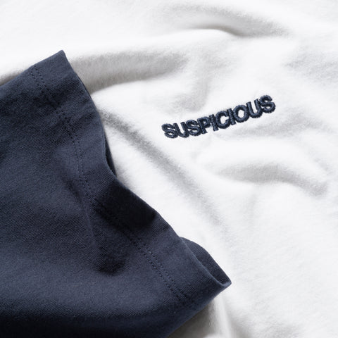 End Of Summer / Essentials W Bi-Colour Longsleeve - White & Nightfall
