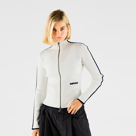 End Of Summer / Essentials W Fitted Zip-Up - Off-white