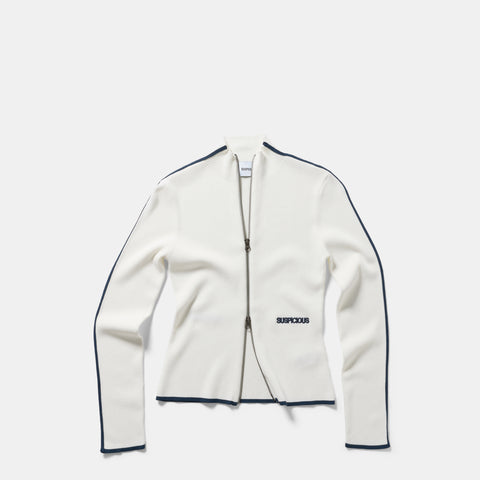 End Of Summer / Essentials W Fitted Zip-Up - Off-white