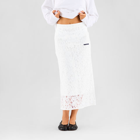 Boat / Essentials W Lace Long Skirt - White