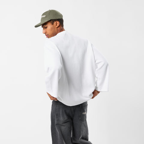 Basics / Essentials Waffle Longsleeve - White