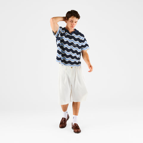 Boat / Essentials Wavy Polo - Celestial & Nightfall