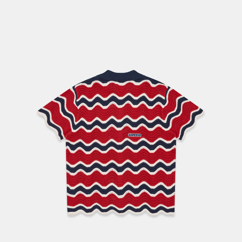 Boat / Essentials Wavy Shirt - Nightfall & Red