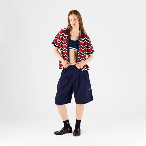 Boat / Essentials Wavy Shirt - Nightfall & Red