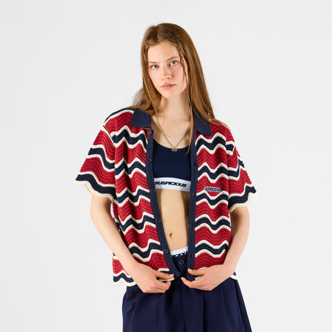 Boat / Essentials Wavy Shirt - Nightfall & Red