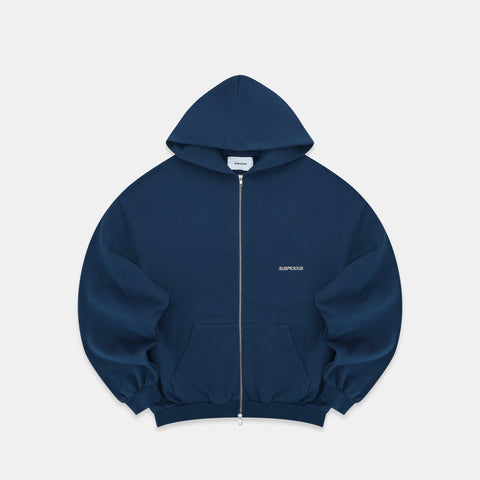 PL / The Essentials Zip-Up Hoodie - Navy