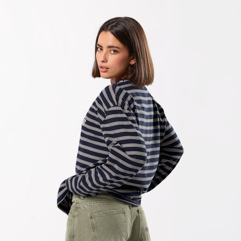 Winter3 / Flow Striped Longsleeve - Blue & Brown