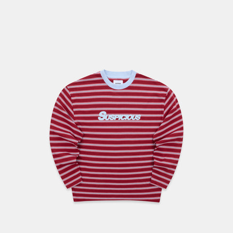 Winter3 / Flow Striped Longsleeve - Red & Blue