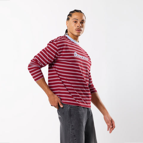 Winter3 / Flow Striped Longsleeve - Red & Blue