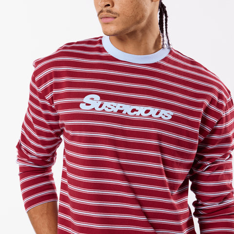 Winter3 / Flow Striped Longsleeve - Red & Blue
