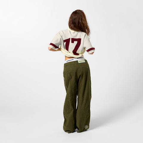 PL / Football Knitted Jersey - Natural Burgundy
