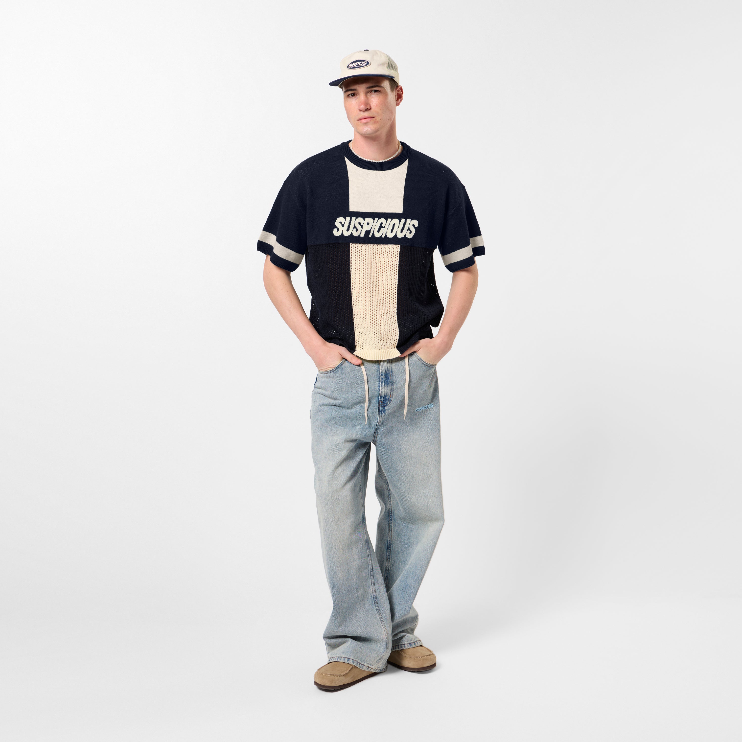 SPECIALGUEST × ICE&TECHNO football Knit ICE & TECHNO Men's' Football T-Shirt in Grey | LN-CC®