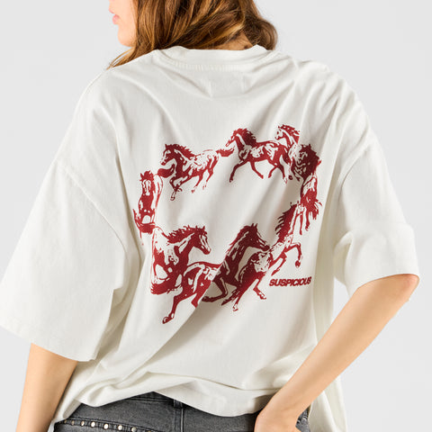 Suspicious Cowboys / Gallop Tee - Natural