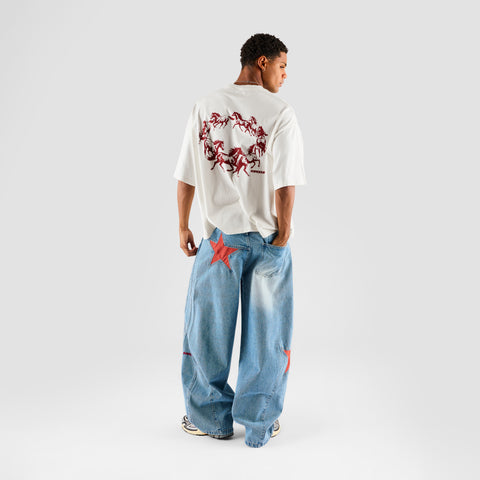 Suspicious Cowboys / Gallop Tee - Natural