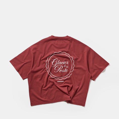 Glacier de la Poste x Suspicious / Glacier de la Poste x Suspicious Tee - Ruby Red