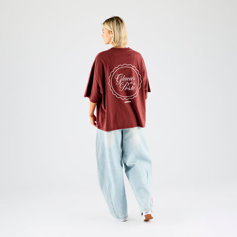 Glacier de la Poste x Suspicious / Glacier de la Poste x Suspicious Tee - Ruby Red