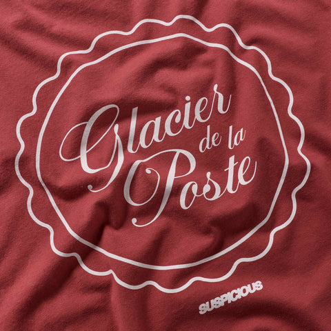 Glacier de la Poste x Suspicious / Glacier de la Poste x Suspicious Tee - Ruby Red