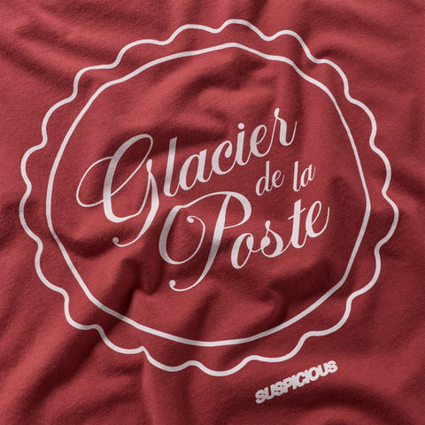 Glacier de la Poste x Suspicious / Glacier de la Poste x Suspicious Tee - Ruby Red