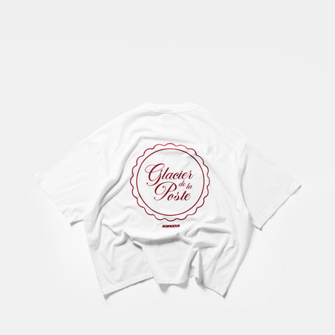 Glacier de la Poste x Suspicious / Glacier de la Poste x Suspicious Tee - White