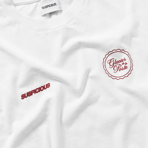 Glacier de la Poste x Suspicious / Glacier de la Poste x Suspicious Tee - White
