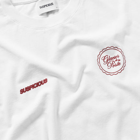 Glacier de la Poste x Suspicious / Glacier de la Poste x Suspicious Tee - White