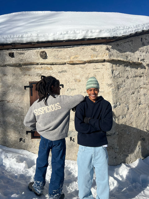 Wide Leg Denim - Dark Blue