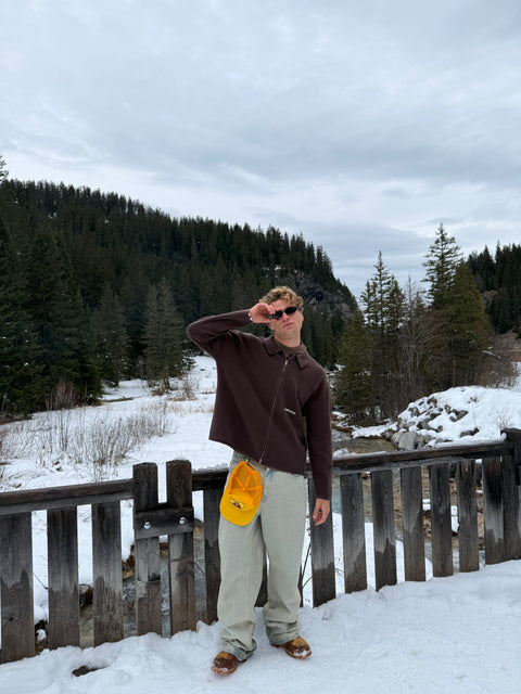 Winter 5 / Essentials Knitted Jacket - Espresso